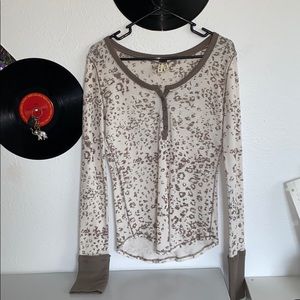 Free people cheetah top